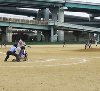 3ランを放つ津川功多